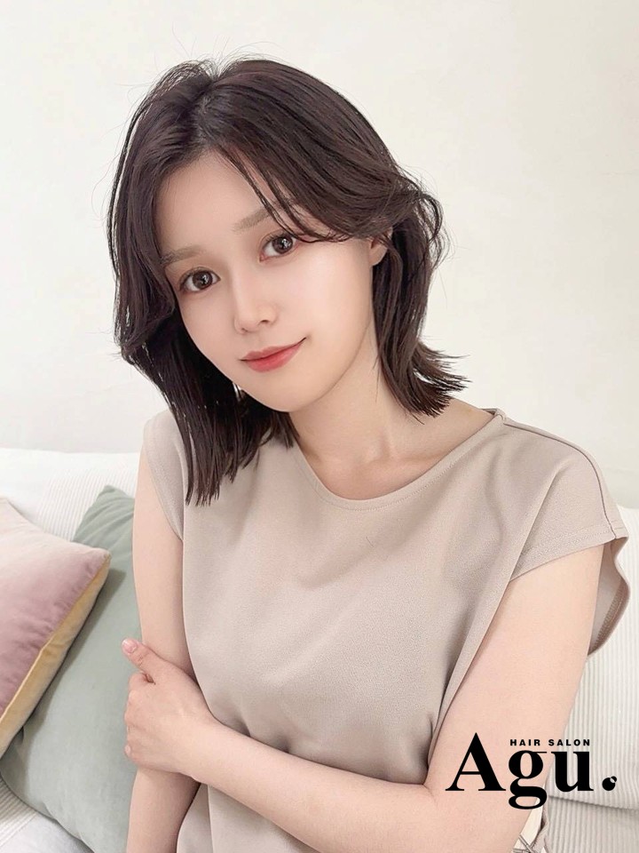 韓国レイヤーボブ