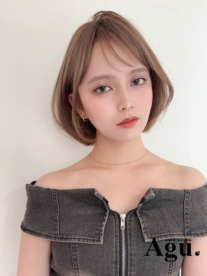 大人可愛い韓国ショート